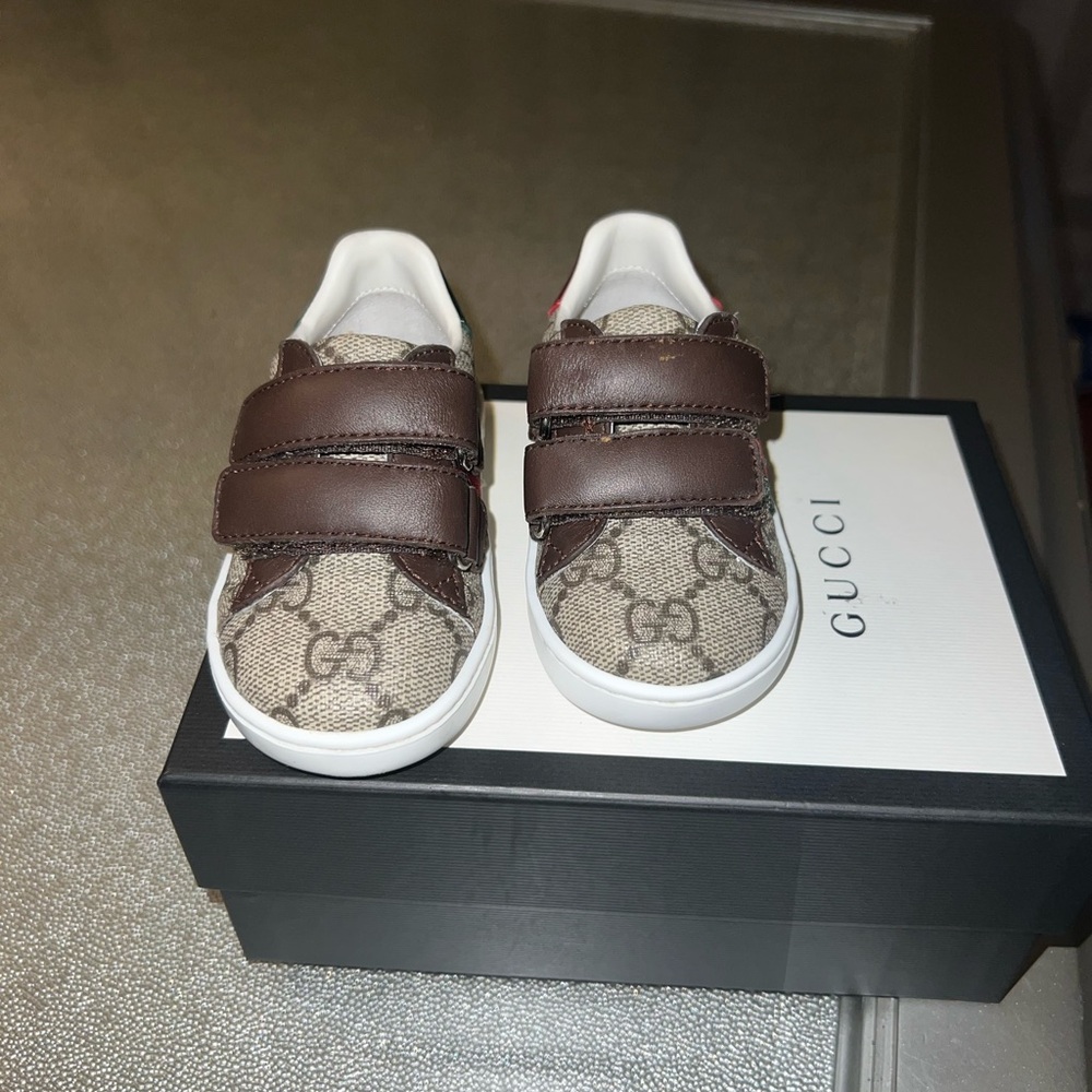 Gucci Black and Gray Sneakers Casual Slip-On